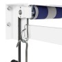 Toldo retráctil automático azul y blanco 3,5x2,5 m en Toldos | Comprar online en Foru.es