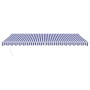 Toldo retráctil automático azul y blanco 5x3 m en Toldos | Comprar online en Foru.es