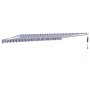 Toldo retráctil automático azul y blanco 5x3 m en Toldos | Comprar online en Foru.es
