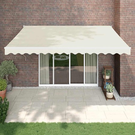Toldo retráctil automático color crema 4x3 m en Toldos | Comprar online en Foru.es