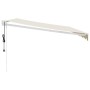 Toldo retráctil automático color crema 4x3 m en Toldos | Comprar online en Foru.es