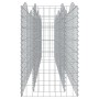 Arriate de gaviones forma arco hierro galvanizado 400x50x100cm en Macetas y jardineras | Comprar online en Foru.es