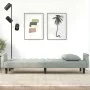 Sofá cama con reposabrazos terciopelo gris claro de vidaXL, Sofás - Ref: Foro24-351944, Precio: 299,62 €, Descuento: %