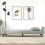 Sofá cama con reposabrazos terciopelo gris claro de vidaXL, Sofás - Ref: Foro24-351944, Precio: 303,17 €, Descuento: %
