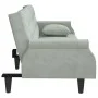 Sofá cama con reposabrazos terciopelo gris claro de vidaXL, Sofás - Ref: Foro24-351944, Precio: 299,62 €, Descuento: %