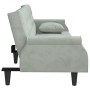 Sofá cama con reposabrazos terciopelo gris claro de vidaXL, Sofás - Ref: Foro24-351944, Precio: 303,17 €, Descuento: %