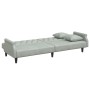 Sofá cama con reposabrazos terciopelo gris claro de vidaXL, Sofás - Ref: Foro24-351944, Precio: 303,17 €, Descuento: %