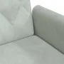 Sofá cama con reposabrazos terciopelo gris claro de vidaXL, Sofás - Ref: Foro24-351944, Precio: 299,62 €, Descuento: %