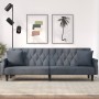 Sofá cama con reposabrazos terciopelo gris oscuro de vidaXL, Sofás - Ref: Foro24-351945, Precio: 320,70 €, Descuento: %