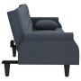 Sofá cama con reposabrazos terciopelo gris oscuro de vidaXL, Sofás - Ref: Foro24-351945, Precio: 320,70 €, Descuento: %