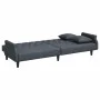 Dark gray velvet sofa bed with armrests by vidaXL, Sofas - Ref: Foro24-351945, Price: 311,22 €, Discount: %