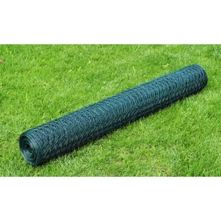 Verzinkter Zaun mit grüner PVC-Beschichtung 25x0,5 m von vidaXL, Zaunpaneele - Ref: Foro24-140404, Preis: 24,60 €, Rabatt: %