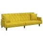 Sofá cama con reposabrazos terciopelo amarillo de vidaXL, Sofás - Ref: Foro24-351949, Precio: 279,62 €, Descuento: %