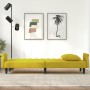 Sofá cama con reposabrazos terciopelo amarillo de vidaXL, Sofás - Ref: Foro24-351949, Precio: 291,83 €, Descuento: %
