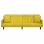 Sofá cama con reposabrazos terciopelo amarillo de vidaXL, Sofás - Ref: Foro24-351949, Precio: 279,62 €, Descuento: %