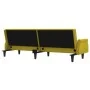 Sofá cama con reposabrazos terciopelo amarillo de vidaXL, Sofás - Ref: Foro24-351949, Precio: 279,62 €, Descuento: %