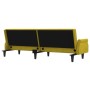 Sofá cama con reposabrazos terciopelo amarillo de vidaXL, Sofás - Ref: Foro24-351949, Precio: 291,83 €, Descuento: %