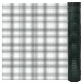Alambrada galvanizada con revestimiento de PVC verde 10x1 m de vidaXL, Paneles de vallas - Ref: Foro24-140433, Precio: 32,89 ...