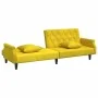 Sofá cama con reposabrazos terciopelo amarillo de vidaXL, Sofás - Ref: Foro24-351949, Precio: 279,62 €, Descuento: %