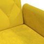 Sofá cama con reposabrazos terciopelo amarillo de vidaXL, Sofás - Ref: Foro24-351949, Precio: 291,83 €, Descuento: %