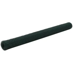 Grüner PVC-beschichteter Hühnerstalldraht aus Stahl, 25 x 1,5 m von vidaXL, Zaunpaneele - Ref: Foro24-143261, Preis: 63,42 €,...