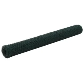 Grüner PVC-beschichteter Hühnerstalldraht aus Stahl, 25 x 1,2 m von vidaXL, Zaunpaneele - Ref: Foro24-143263, Preis: 36,82 €,...