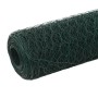 Alambrada de gallinero acero revestimiento PVC verde 25x1,5 m de vidaXL, Paneles de vallas - Ref: Foro24-143264, Precio: 53,7...