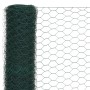 Alambrada de gallinero acero revestimiento PVC verde 25x1,5 m de vidaXL, Paneles de vallas - Ref: Foro24-143267, Precio: 54,8...