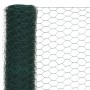 Alambrada de gallinero acero revestimiento PVC verde 25x1,2 m de vidaXL, Paneles de vallas - Ref: Foro24-143269, Precio: 45,8...