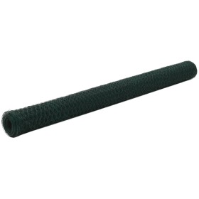 Alambrada de gallinero acero revestimiento PVC verde 25x1,5 m de vidaXL, Paneles de vallas - Ref: Foro24-143270, Precio: 54,2...