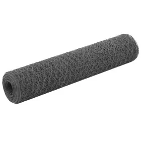 Maschendraht aus Stahl mit grauer PVC-Beschichtung, 25 x 0,75 m von vidaXL, Zaunpaneele - Ref: Foro24-143279, Preis: 28,64 €,...