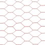 Alambrada de gallinero acero revestimiento PVC rojo 25x1 m de vidaXL, Paneles de vallas - Ref: Foro24-143305, Precio: 40,21 €...