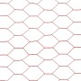 Alambrada de gallinero acero revestimiento PVC rojo 25x1,2 m de vidaXL, Paneles de vallas - Ref: Foro24-143308, Precio: 48,13...