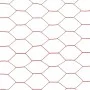Steel chicken wire with red PVC coating 25x1.2 m by vidaXL, fence panels - Ref: Foro24-143311, Price: 39,76 €, Discount: %
