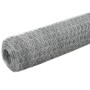 Alambrada de gallinero acero galvanizado plateado 25x1,5m de vidaXL, Paneles de vallas - Ref: Foro24-143321, Precio: 65,82 €,...