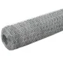 Chicken coop wire silver galvanized steel 25x1.5m by vidaXL, fence panels - Ref: Foro24-143321, Price: 64,55 €, Discount: %
