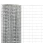 Malla de alambre de acero galvanizado plateada 10x0,5 m de vidaXL, Paneles de vallas - Ref: Foro24-143610, Precio: 20,34 €, D...
