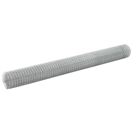 Malla de alambre de acero galvanizado plateada 10x1,5 m de vidaXL, Paneles de vallas - Ref: Foro24-143614, Precio: 48,93 €, D...