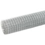 Malla de alambre de acero galvanizado plateada 25x0,5 m de vidaXL, Paneles de vallas - Ref: Foro24-143616, Precio: 43,41 €, D...