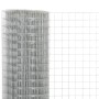 Malla de alambre de acero galvanizado plateada 25x0,5 m de vidaXL, Paneles de vallas - Ref: Foro24-143616, Precio: 43,41 €, D...