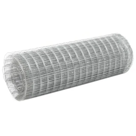 Silver galvanized steel wire mesh 25x0.5 m by vidaXL, fence panels - Ref: Foro24-143619, Price: 38,79 €, Discount: %