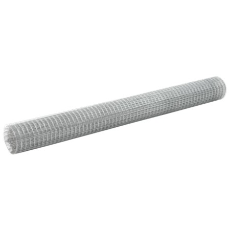 Alambrada de gallinero acero galvanizado plateado 25x1,5m de vidaXL, Paneles de vallas - Ref: Foro24-143620, Precio: 171,83 €...