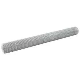 Galvanized silver chicken wire fence 25x1.5m by vidaXL, fence panels - Ref: Foro24-143622, Price: 99,60 €, Discount: %