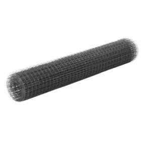 Maschendraht aus Stahl mit grauer PVC-Beschichtung, 10 x 1 m von vidaXL, Zaunpaneele - Ref: Foro24-143637, Preis: 29,45 €, Ra...