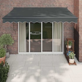 Toldo retráctil automático gris antracita 3,5x2,5 m en Toldos | Comprar online en Foru.es