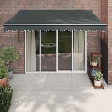 Toldo retráctil automático gris antracita 3,5x2,5 m en Toldos | Comprar online en Foru.es