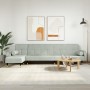 Sofá cama en forma de L terciopelo gris claro 271x140x70 cm de vidaXL, Sofás - Ref: Foro24-3157221, Precio: 472,01 €, Descuen...