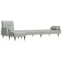 Sofá cama en forma de L terciopelo gris claro 271x140x70 cm by vidaXL, Sofas - Ref: Foro24-3157221, Price: 484,05 €, Discount: %