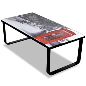 Couchtisch mit bedruckter Glasoberfläche Telefonzelle von vidaXL, Couchtisch - Ref: Foro24-241176, Preis: 58,33 €, Rabatt: %