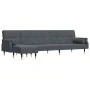 Sofá cama en forma de L terciopelo gris oscuro 271x140x70 cm de vidaXL, Sofás - Ref: Foro24-3157222, Precio: 462,64 €, Descue...